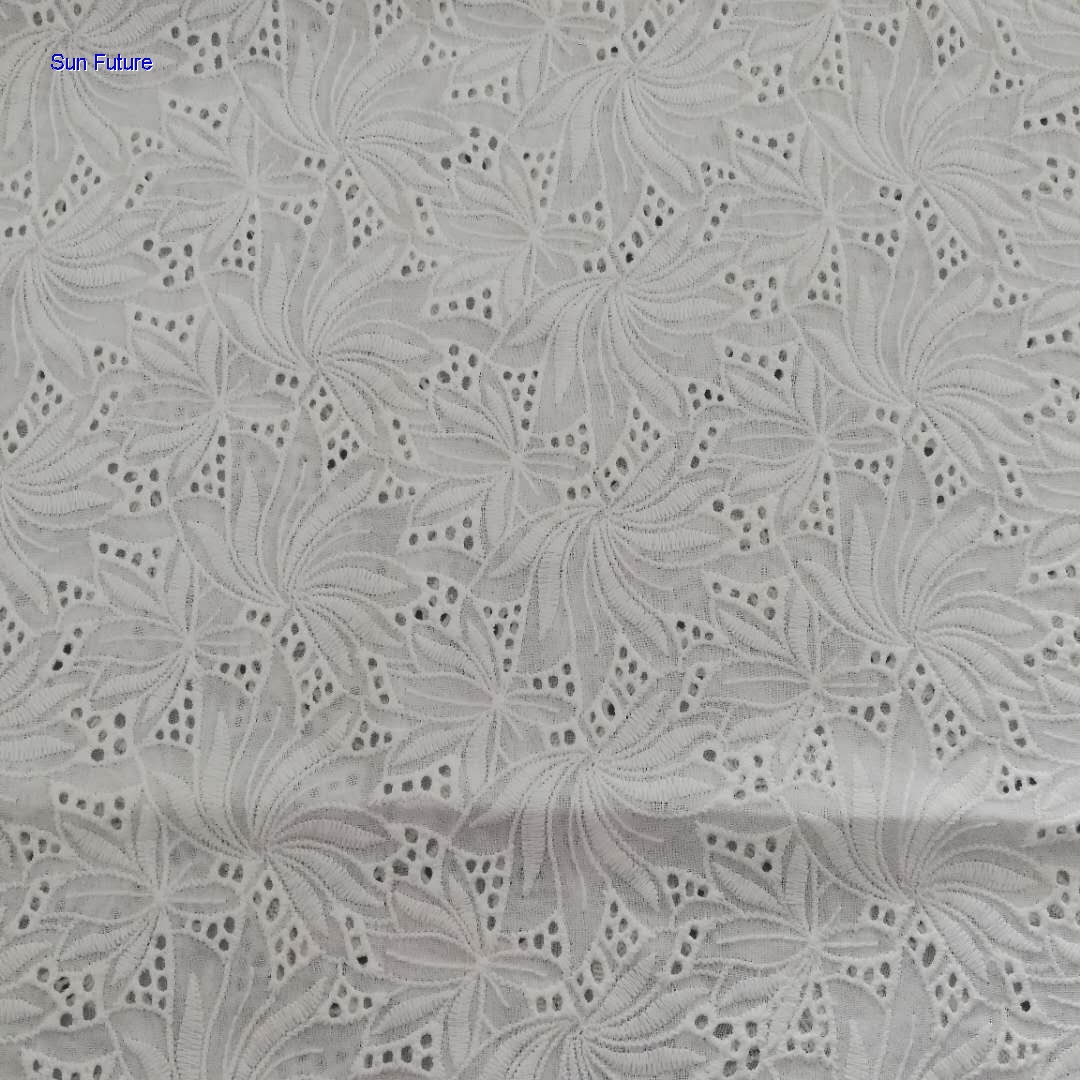 cotton eyelet embroidery fabric